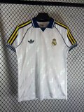 Retro Real Madrid  Polo Fans White 1:1 Quality Soccer Jersey  25-26