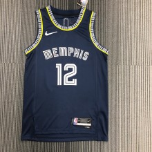 Memphis Grizzlies  City Edition Black #12 MORANT 1:1 Quality NBA Jerseys  2022