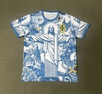 Brazil Jesus Blue Goddess fans 1:1 Quality Soccer Jersey 25-26