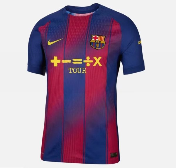Barcelona  home  music festival  Player  1:1 Quality Soccer Jersey  25-26