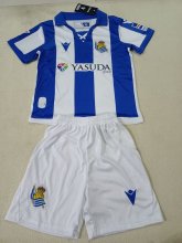 Real Sociedad home  Kids  1:1 Quality Soccer Jersey   24-25