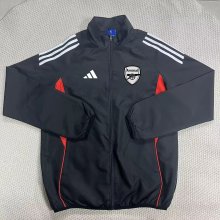 Arsenal Windbreaker  Black 1:1 Quality Soccer Jersey  25-26