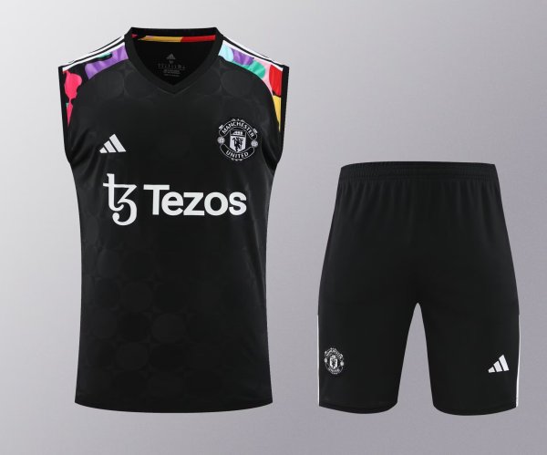 Manchester United Training clothing Vest set 1:1 Quality Soccer Jersey   24-25