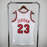 Retro Chicago Bulls White #23 JORDAN 1:1 Quality NBA  Season Jerseys 1984-1985