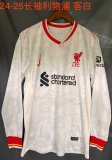 Liverpool away Long Sleeve  Fans  1:1 Quality Soccer Jersey   24-25