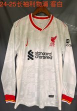 Liverpool away Long Sleeve  Fans  1:1 Quality Soccer Jersey   24-25