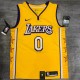 Los Angeles Lakers  V-Neck  Yellow with star  #0 KUZMA 1:1 Quality NBA Season Jerseys