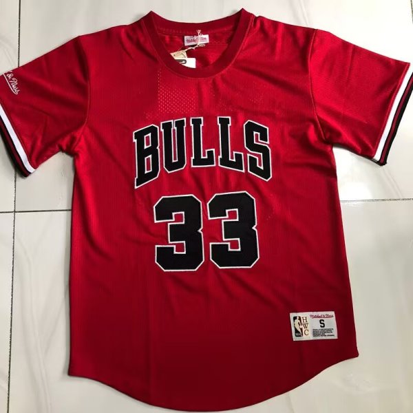 Chicago Bulls RED #33 PIPPEN  1:1 Quality NBA Jerseys