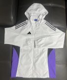 Adidas  Windbreaker  White 1:1 Quality Soccer Jersey  25-26