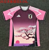 Japan Special Edition Purple Cherry Blossoms  Fans  1:1 Quality Soccer Jersey  25-26