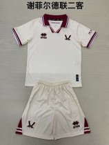 Sheffield third away kids  1:1 Quality Soccer Jersey   24-25