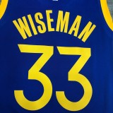 Golden State Warriors Blue V-Neck  #33 WISEMAN 1:1 Quality NBA Season Jerseys 2020
