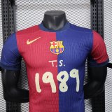 Barcelona  home Player （配广告） 1:1 Quality Soccer Jersey 25-26