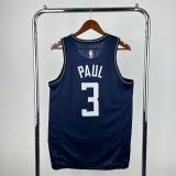 Los Angeles Clippers City Edition Black #3 PAUL 1:1 Quality NBA  Season Jerseys 2024