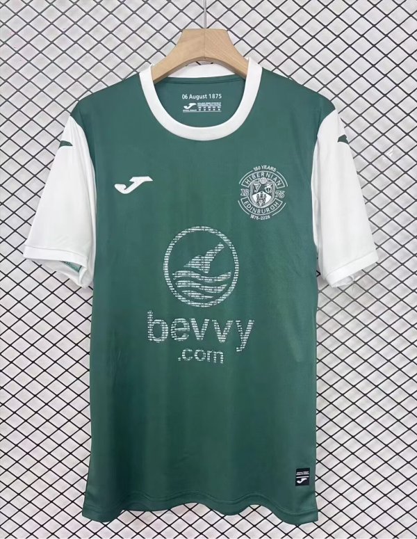 Hibernian Home Fans 1:1 Quality Soccer Jersey 25-26