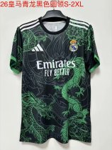 Real Madrid white  dragon  Special Edition  fans  1:1 Quality Soccer Jersey   25-26