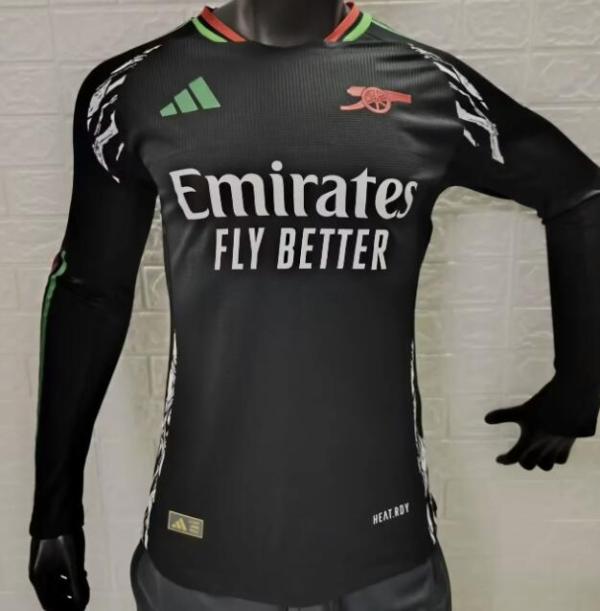 Arsenal  away Long Sleeve Player 1:1 Quality Soccer Jersey    24-25