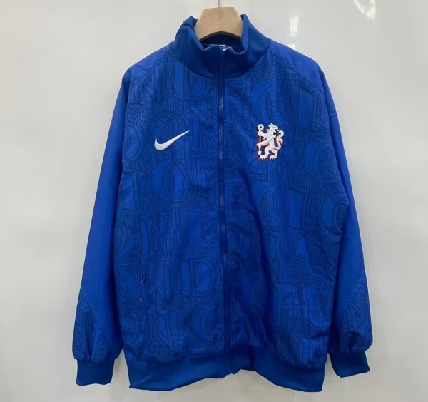 Chelsea  Windbreaker  Blue 1:1 Quality Soccer Jersey  25-26
