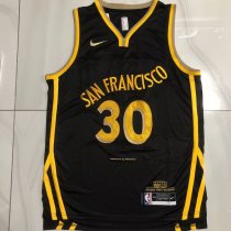 Golden State Warriors  Black  #30 CURRY NBA Jerseys