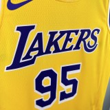 Los Angeles Lakers Yellow #95 TOSCANO 1:1 Quality NBA Season Jerseys 2023