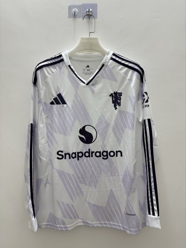 Manchester United  Away Long   Fans 1:1 Quality Soccer Jersey  25-26