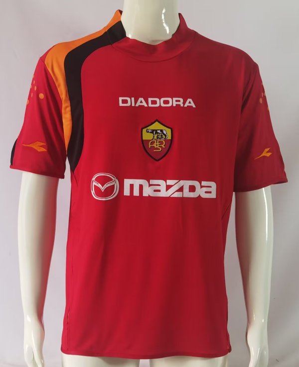 Retro Roma home  1:1 Quality Soccer Jersey  2004-2005