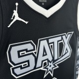San Antonio Spurs JORDAN Black #3 PAUL  1:1 Quality NBA  Season Jerseys 2023