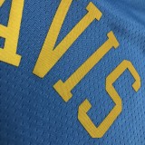 Los Angeles Lakers  Round Neck  MPLS  Blue #3 DAVIS 1:1 Quality NBA Season Jerseys