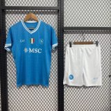 Napoli Home Fans 1:1 Quality Soccer Jersey   kids  25-26