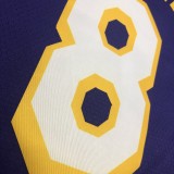 Los Angeles Lakers  Kobe  #8 BRYANT  Purple V-neck NBA Jerseys