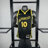 Golden State Warriors BLACK City Edition #10 BUTLER III 1:1 Quality NBA Season Jerseys 2024