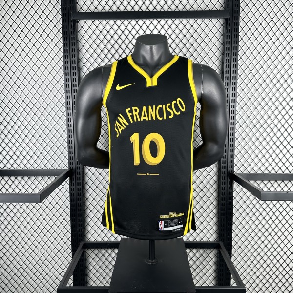 Golden State Warriors BLACK City Edition #10 BUTLER III 1:1 Quality NBA Season Jerseys 2024