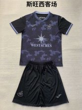 Swansea City away kids 1:1 Quality Soccer Jersey  24-25