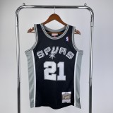 San Antonio Spurs Retro Black #21 DUNCAN 1:1 Quality NBA  Season Jerseys 1998-1999