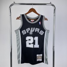 San Antonio Spurs Retro Black #21 DUNCAN 1:1 Quality NBA  Season Jerseys 1998-1999