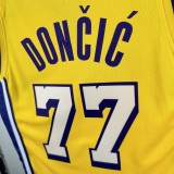 Los Angeles Lakers  #77 DONCIC  yellow 1:1 Quality NBA Jerseys