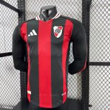 River Plate Away  Long  Player   1:1 Quality Soccer Jersey   25-26