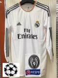 Retro  Real Madrid player  long  Home  1:1 Quality Soccer Jersey  2013-2014