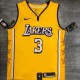 Los Angeles Lakers  V-Neck  Yellow with star  #3 DAVIS 1:1 Quality NBA Season Jerseys