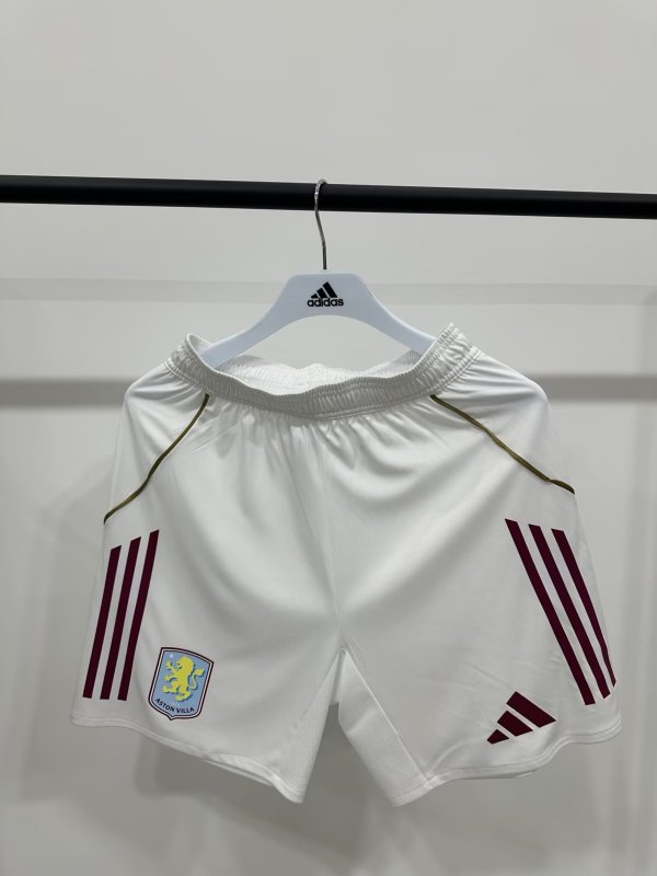 Villa  player Home Shorts Pants 1:1 Quality Soccer Jersey  25-26