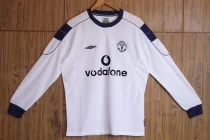 Retro Manchester united long  away 1:1 Quality Soccer Jersey  1999-2000