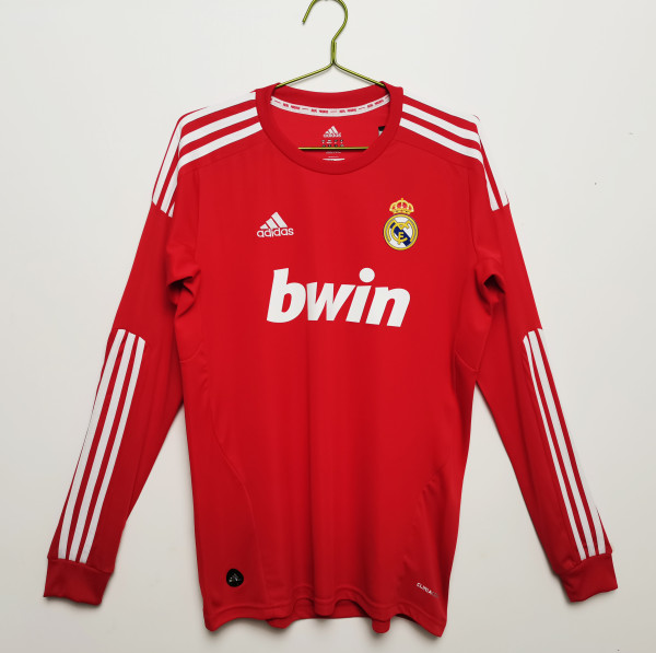 Retro Real Madrid long  away 1:1 Quality Soccer Jersey   2011-2012