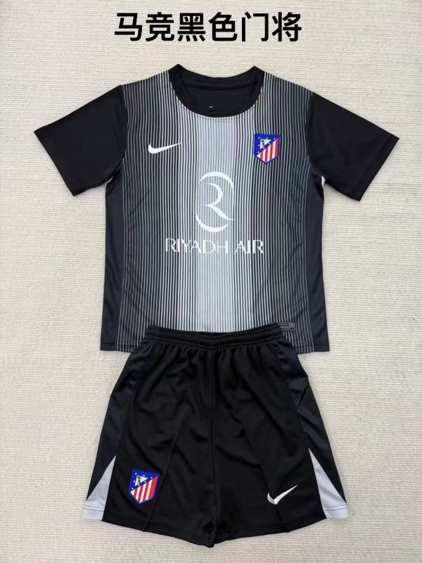 Atletico Madrid  Goalkeeper Fans  (Kids and Man)  1:1 Quality Soccer Jersey  25-26