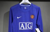 Retro Manchester United Away long  player   1:1 Quality Soccer Jersey   2008-2009