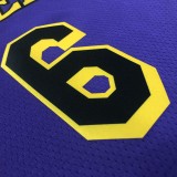 Los Angeles Lakers Jordan  Prople #6 James  round neck   1:1 Quality NBA Season Jerseys  2023