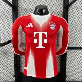 Bayern Munich Home  Long sleeves Player 1:1  Quality Soccer Jersey  25-26