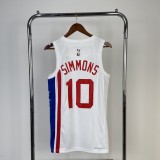 Brooklyn Nets Retro  White  #10  SIMMONS 1:1 Quality NBA  Season Jerseys 2023