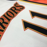 Golden State Warriors  V-neck White #11 THOMPSON  1:1 Quality NBA Season Jerseys 2009-2010