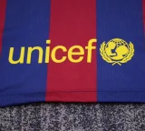 Retro Barcelona Long Home kids  1:1 Quality Soccer Jersey  2014-2015