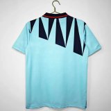 Retro England 3R away blue  fans 1:1 Quality Soccer Jersey   1992